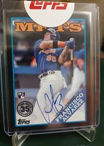 2023 Topps Series 2 Francisco Alvarez New York Mets SP BlackRookie Auto #037/199 - Picture 1 of 5
