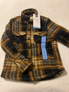 Member's Mark Boys Snapped Closure Fleece Sherpa Lined Shacket size S 6/7  - Picture 1 of 3