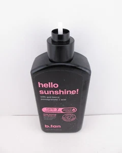B.Tan Hello Sunshine SPF 7 Dry Spray Oil, DEEP TAN *MISSING PUMP* 8 fl oz - Picture 1 of 3