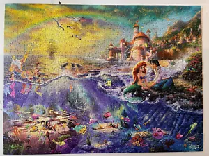 Disney Dreams Thomas Kinkade The Little Mermaid 750 Pc Jigsaw Puzzle. Made USA - Picture 1 of 4