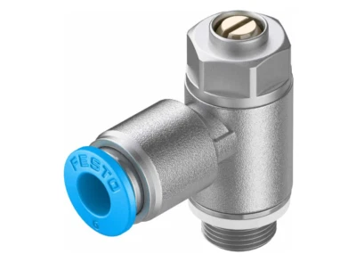 FESTO GRLZ-1/8-QS-6-D 193158  One-Way Flow Control Valve New✦Kd - Image 1 of 4