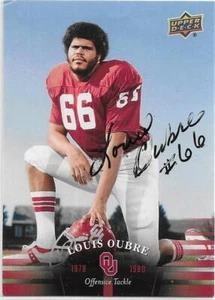 LOUIS OUBRE Autographed Signed 2011 Upper Deck card #41 Oklahoma Sooners COA - Picture 1 of 1