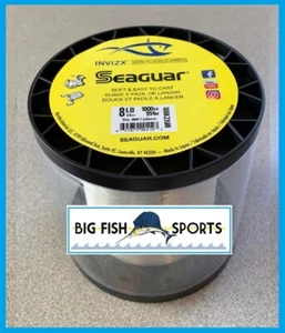 SEAGUAR INVIZX 100% Fluorocarbon Line 8lb/1000yd 8VZ1000 FREE SHIP 1000 YARDS - Picture 1 of 2