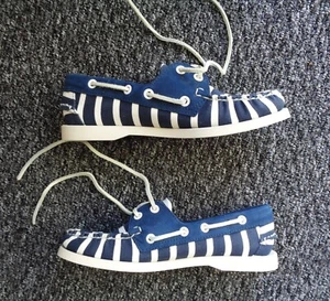Sebago Spinnaker Navy-White Stripe Women’s Boat / Deck Shoes - UK 5 / EU 38 - Picture 1 of 12