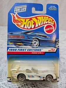 1998 Hot Wheels First Editions 19/40 Panoz GTR-1 White #657 - Picture 1 of 3