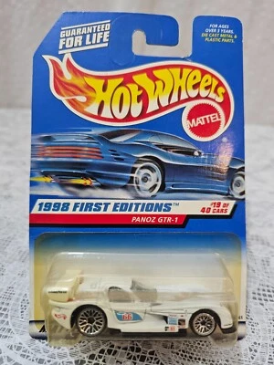 1998 Hot Wheels First Editions 19/40 Panoz GTR-1 White #657 - Image 1 of 3