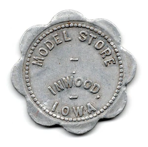MODEL STORE • BUONO PER 10¢ IN MERCE • INWOOD, IOWA, IA. • TC-261645 - Foto 1 di 2