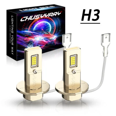 H3 White 6000K Foglight Bulbs For 2003 2004 2005-2009 Lexus GX470 LX470 SC430 - Image 1 of 4