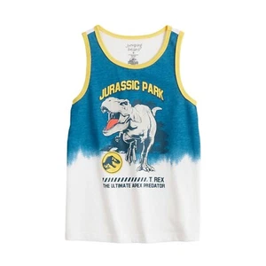 Jurassic Park Tank Top T Shirt Tee Universal Movie Boys 5 6 7 World Dinosaur New - Picture 1 of 2