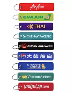 AIRLINE Luggage BAG TAGS ☆ Korean, Thai, Cathay Pacific, Japan, Singapore, Etc. - Picture 1 of 14