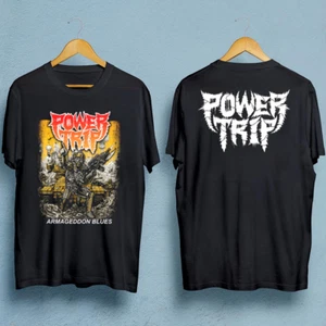 Power Trip band 2 sides T-shirt Black Cotton Unisex All sizes S-5XL TA3951 - Picture 1 of 3