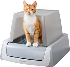 ScoopFree Self Cleaning Cat Litter Box with Hooded Front-Entry, Lastest Model