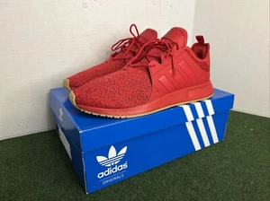 Adidas Red Athletic Shoe Sneaker Mens Size 11.5 Lace Up Shoes B37439 - Picture 1 of 11