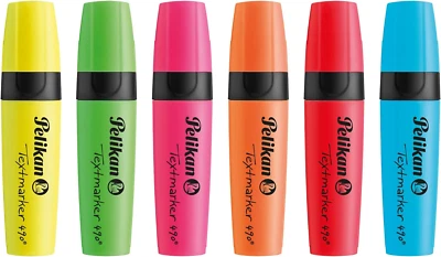 Textmarker - 6 Farben für leuchtende Notizen und perfekte Markierungen - Bild 1 von 2