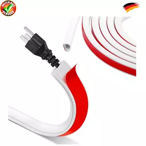 2M Mini Kabelkanal Selbstklebend,Flexibler Kabelkanal Halbrund,Kabelkanäle - Bild 1 von 7