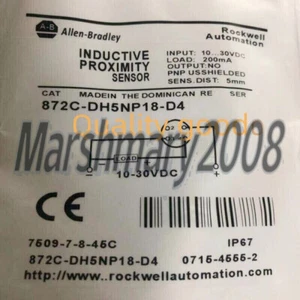 1PCS NEW For Allen Bradley 872C-DH5NP18-D4 Sensor Proximity switch free ship - Picture 1 of 3