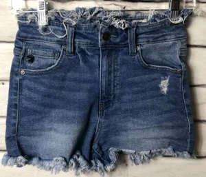 Kancan Estilo High Rise Women’s Shorts Size 3/25 Stretch Distressed Paperbag - Picture 1 of 9
