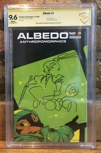 ALBEDO #3 Signed & Sketched Stan Sakai 2nd Appearance Usagi Yojimbo CBCS 9.6 - Picture 1 of 1