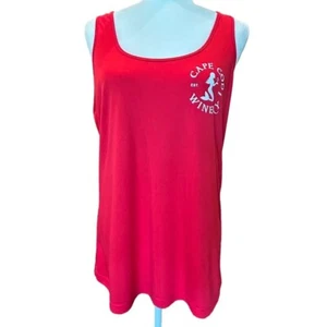 Sport-Tek Ladies XL Cape Cod Winery Tank Top Red Sleeveless 100% Polyester - Picture 1 of 6