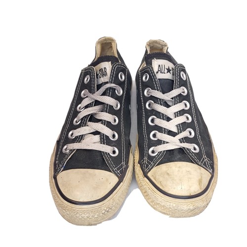 Scarpe da ginnastica Converse All Star nere stringate scarpe da ginnastica basse da donna taglia 7