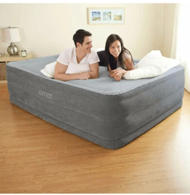 Intex комфорт плюшевый высоты Dura луч воздуха кровать матрас высота 18H, королева - Изображение 1 из 4
