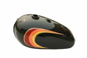 Fuel Tank Black Paint Multi Colour Fits Bonneville Triumph T140 Tsx - Picture 1 of 10