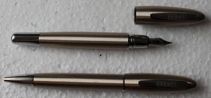 Set Harmel Kugelschreiber und Füller,Patronenfüller,Metall,bronze,8007-37 - Bild 1 von 9