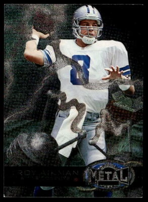 1997 Metal Universe #11 Troy Aikman FOOTBALL Dallas Cowboys - Image 1 of 2
