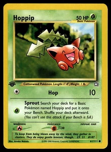 First Edition Hoppip #061/111 Neo Genesis Pokemon Near Mint or Better - Picture 1 of 2