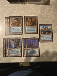 MTG 10 Tri Land - Homelands - LP-NM - 1 Full Set - Picture 1 of 11
