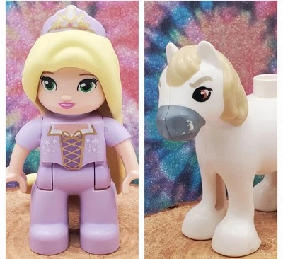 Lego Duplo Disney- Rapunzel com cavalo Maximus emaranhado. Maximus tem falhas - Imagem 1 de 4