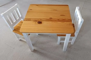 Kindermöbel Set Kindertisch (51 x 55 x 48 cm) Kinderstuhll (Sitzhöhe 26 cm) - Bild 1 von 12