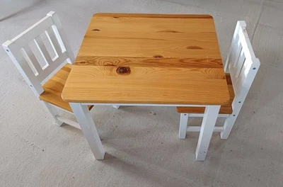 Kindermöbel Set Kindertisch (51 x 55 x 48 cm) Kinderstuhll (Sitzhöhe 26 cm) - Bild 1 von 4