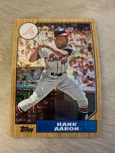 Hank Aaron 2017 Topps Silver Pack 1987 Chrome Mojo Refractor 87-HA (BRAVES) - Bild 1 von 2