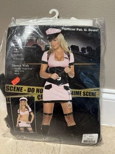 Dream Girl Officer pat U Down Cop Halloween Costume Pink Medium - Picture 1 of 4