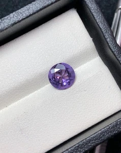 1.20 Cts Natural Spinel Purple Colour Round Shape gemstone From Afghanistan - Picture 1 of 8