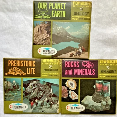 Science  View Master  3 Packets  Set  1967 - Image 1 of 2