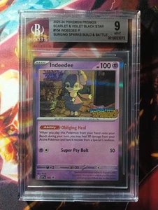 Pokemon Indeedee #154 Promo Surging Sparks Prerelease BGS BECKETT 9 MINT - Picture 1 of 1