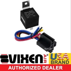 5-PIN UNIVERSAL RELAY 40A/12V W/ PRE-WIRED QUICK CONNECT PLUG/SOCKET VXA7549 - Picture 1 of 5