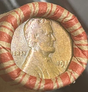 Unsearched Olde Estate Wheat Penny Roll-1911 S fine+/ 1929 S Wheat Cent End - Picture 1 of 2