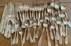 Large Lot Bobby Flay Stainless wood texture ALBERI 29 Pcs! FREE SHIPPING - Picture 1 of 7