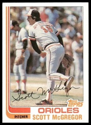1982 Topps #617 Scott McGregor Baltimore Orioles - Image 1 of 2