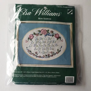 Elsa Williams Rose Sampler Crewel Wolle Stickerei Kit 16" x 12" - Bild 1 von 6