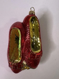 Zapatillas Kurt S Adler Polonesa Rubí Sopladas a Mano Adorno de Navidad Mago de Oz - Imagen 1 de 13