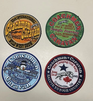 VTG coachman caravan rally Patches 2000-01-02-03￼ 33rd 34th 35th And 36th - Image 1 of 3