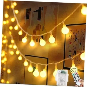 Luci a Stringa Globo, 20 Piedi 40 LED Fata Luci a Batteria Globo Stringa - Foto 1 di 7