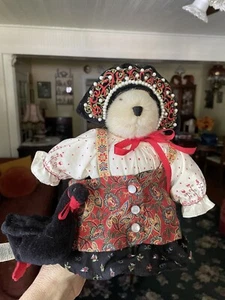 Oso ruso cisne encantado vintage años 90 NABCO MUFFY Vanderbear Czarina Muffina - Imagen 1 de 6