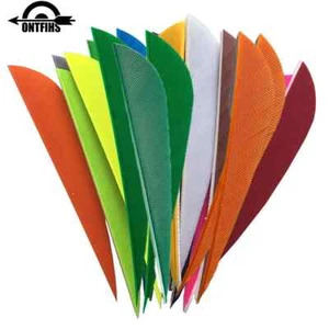 50PCS 3 Inch Parabolic Arrow Fletching Feathers Fletches RW LW - Picture 1 of 25