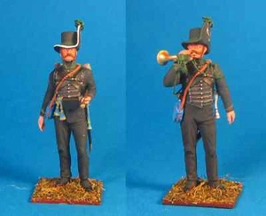 Unassembled Braunschweig Jaegers, White Metal 60 mm 1/30 Figure kit VID SOLDIERS - Picture 1 of 8