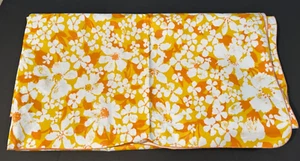 Vintage Flower Power Tablecloth 90x52 Mod Retro Hippie Daisy - Picture 1 of 4